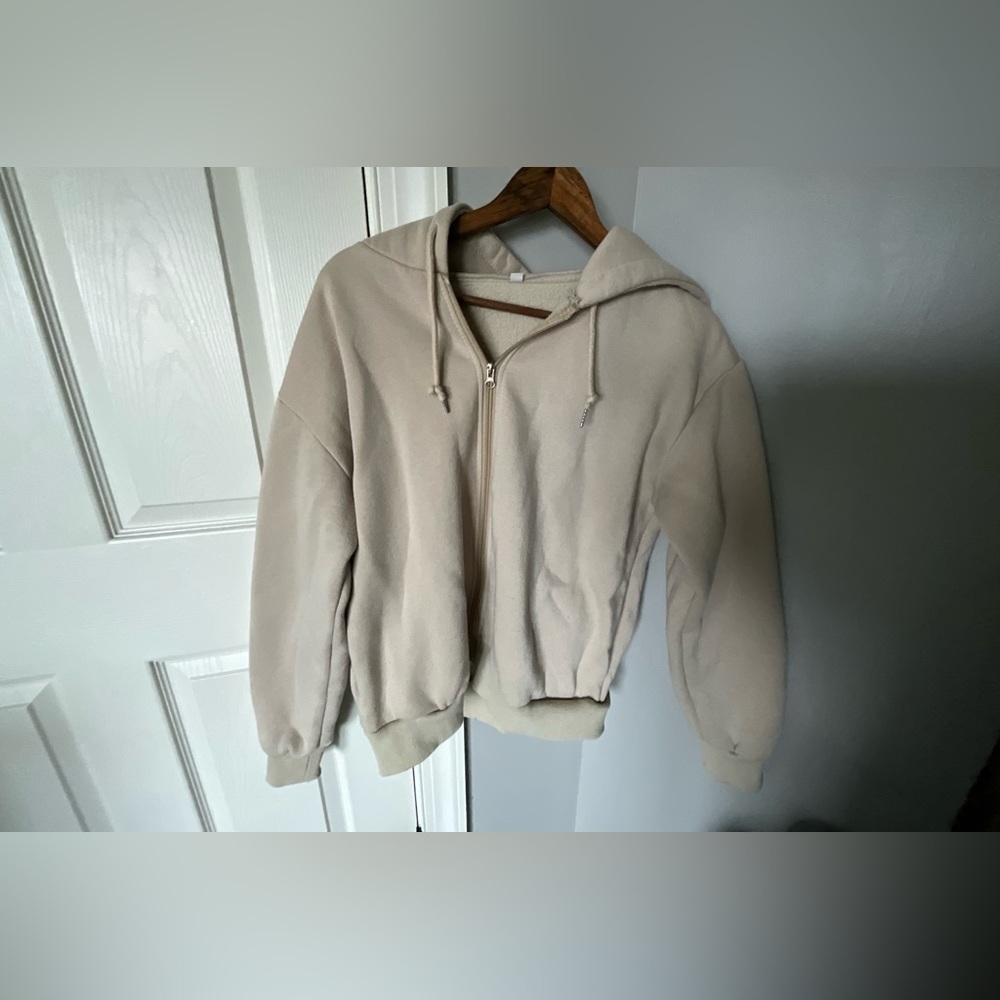 Tan Zip up